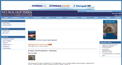 Desktop Screenshot of neurologyindia.com